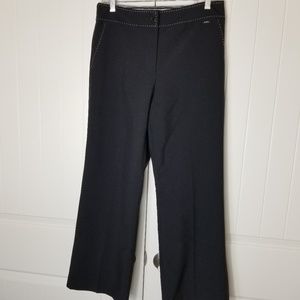 3/$25 BNX Basic Black Pants Gray Stitching M 10